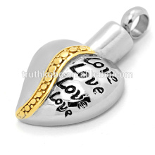 cendres à bijoux pendentif en acier inoxydable amour toujours dans mon coeur nouvelle arrivée vente chaude dongguan usine